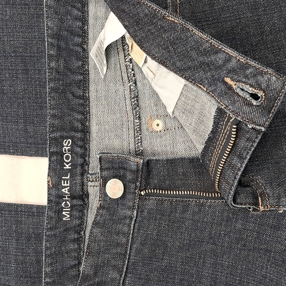 Michael Kors Sausalito Bootcut Jeans | Studded Low Rise Dark Wash | 12P NWT - Picture 7 of 10